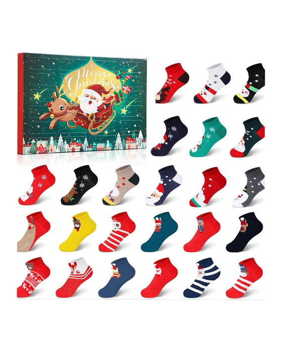 Chaussette de Noël Calendrier de l'Avent
