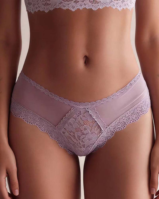 Culotte Dentelle Femme Coton Doux Confortable Sous-Vêtement Respirant