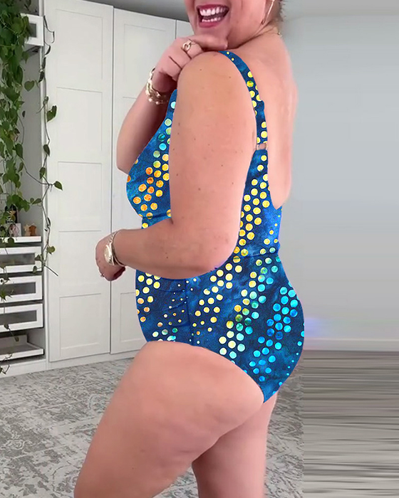 Maillot De Bain Imprimé À Pois Hanche