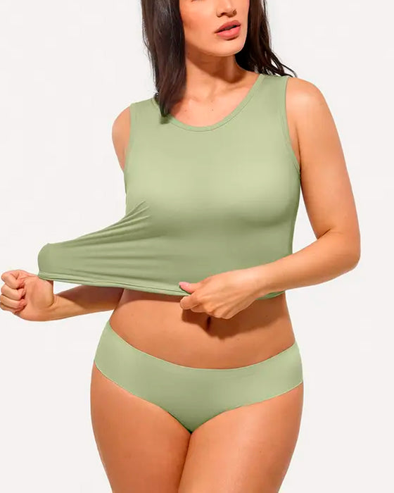 Débardeur Rayé Soutien-Gorge Intégré