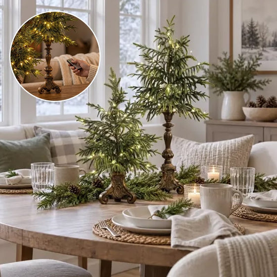 Sapin de Noël de table éclairé