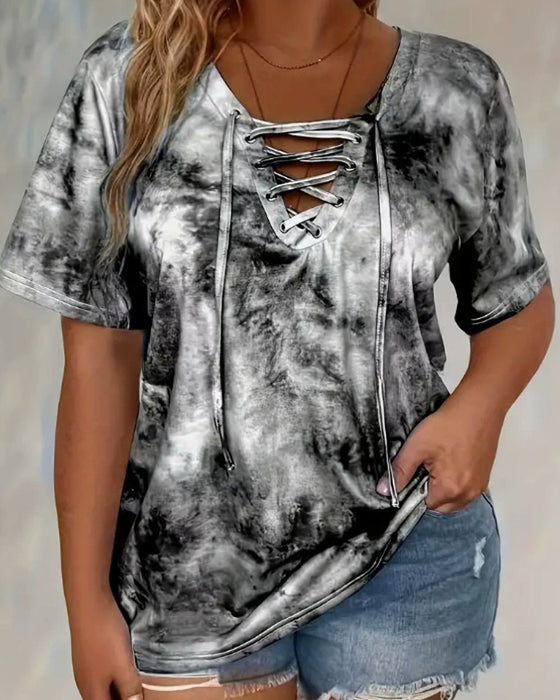 Chemisier Tie-Dye Imprimé