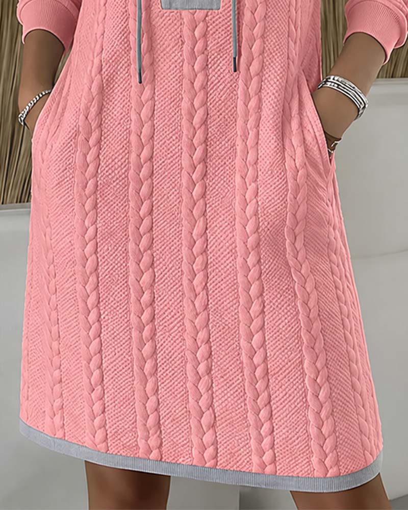 Robe Attacher Mode Bloc De Couleur