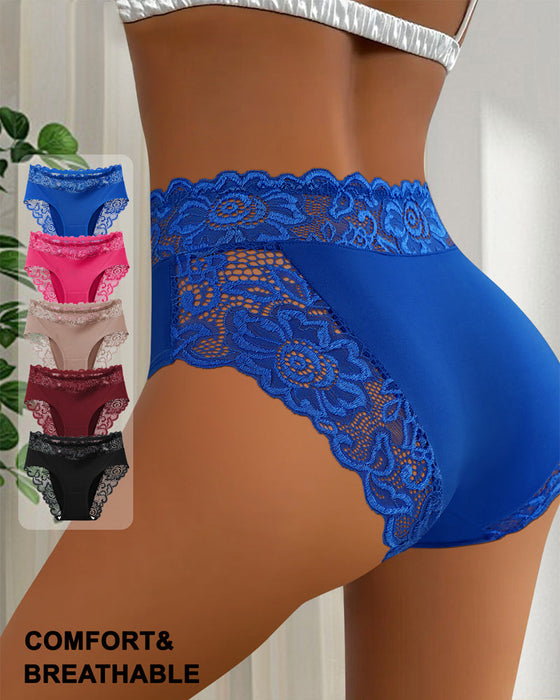 Culotte Sexy Dentelle Taille Moyenne-5