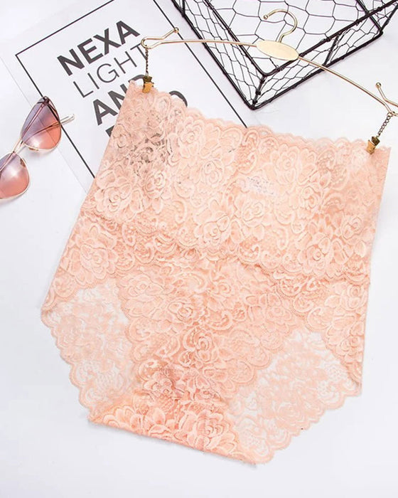 Culotte Haute Taille Jolie Dentelle