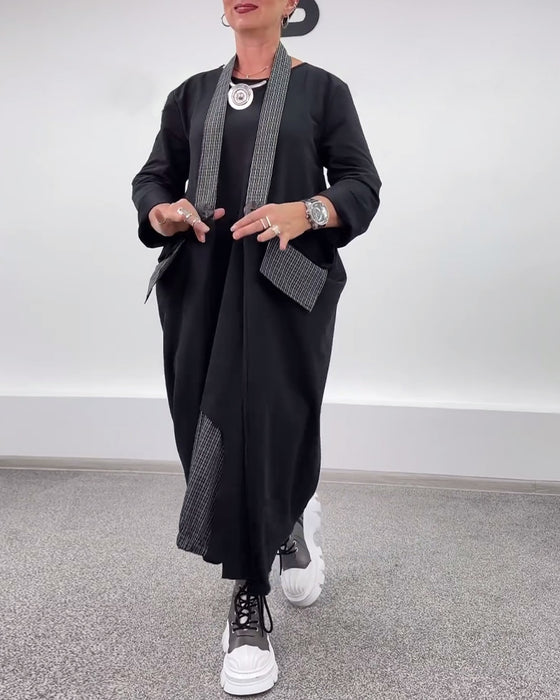 Robe décontractée à col licou ample