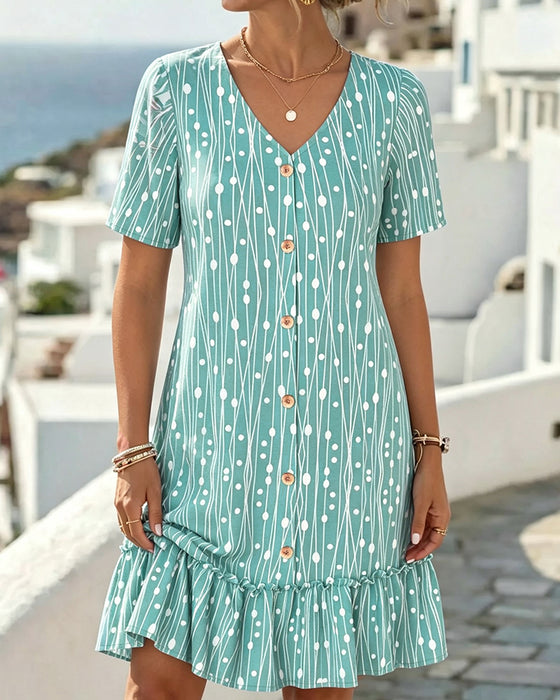 Robe Col V Ligne Col Rond