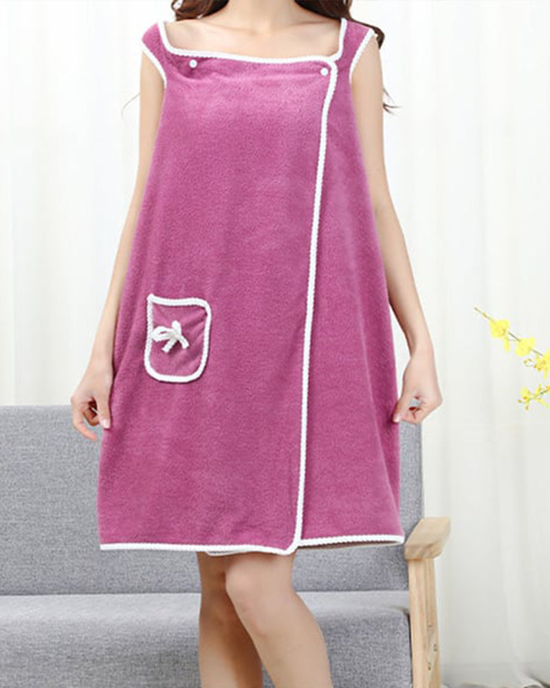 Peignoir Femme Polaire Corail