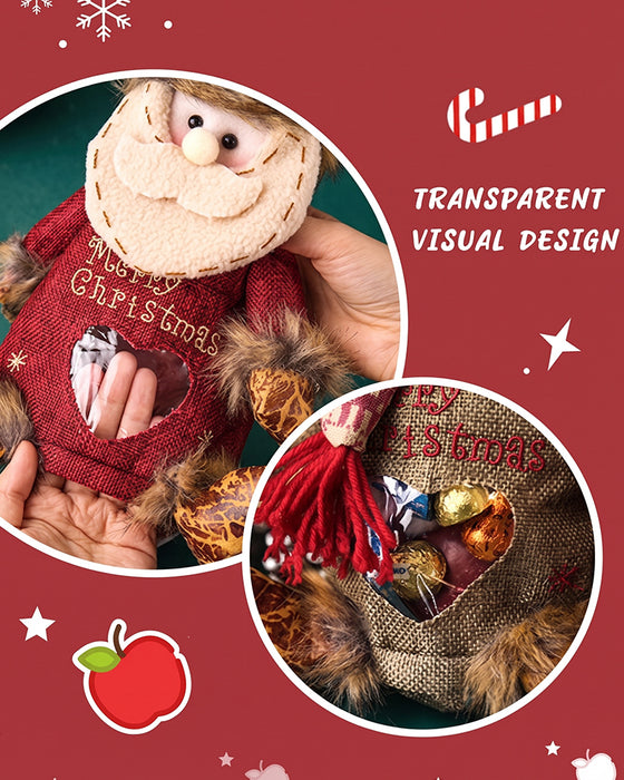 🎉 Dernier Jour Promotion 50% De Réduction 🎉 Sacs Cadeaux De Noël Avec Fermeture Éclair
