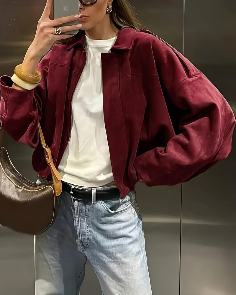 Veste Mode Suède Revers