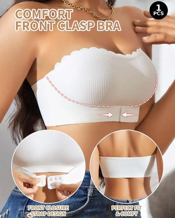 Lingerie Femme Bord Vague Sans Bretelles