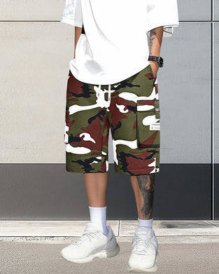 Short Homme Multi-Poches Cordon De Serrage Cargo