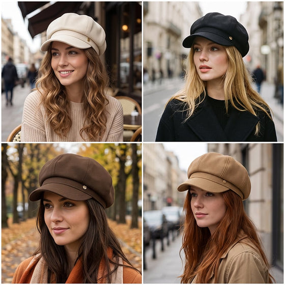Casquette Newsboy De Style Britannique