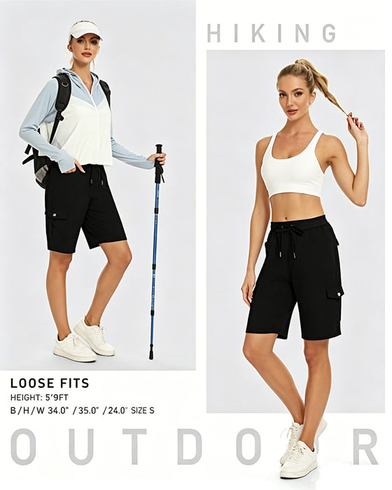 Shorts Femmes Short Cargo Séchage Rapide Avec Poches
