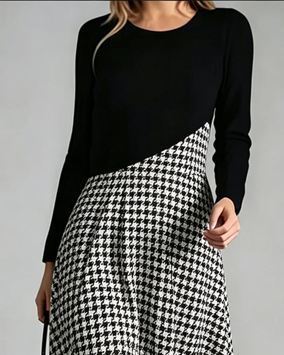Robe Patchwork Manche Longue
