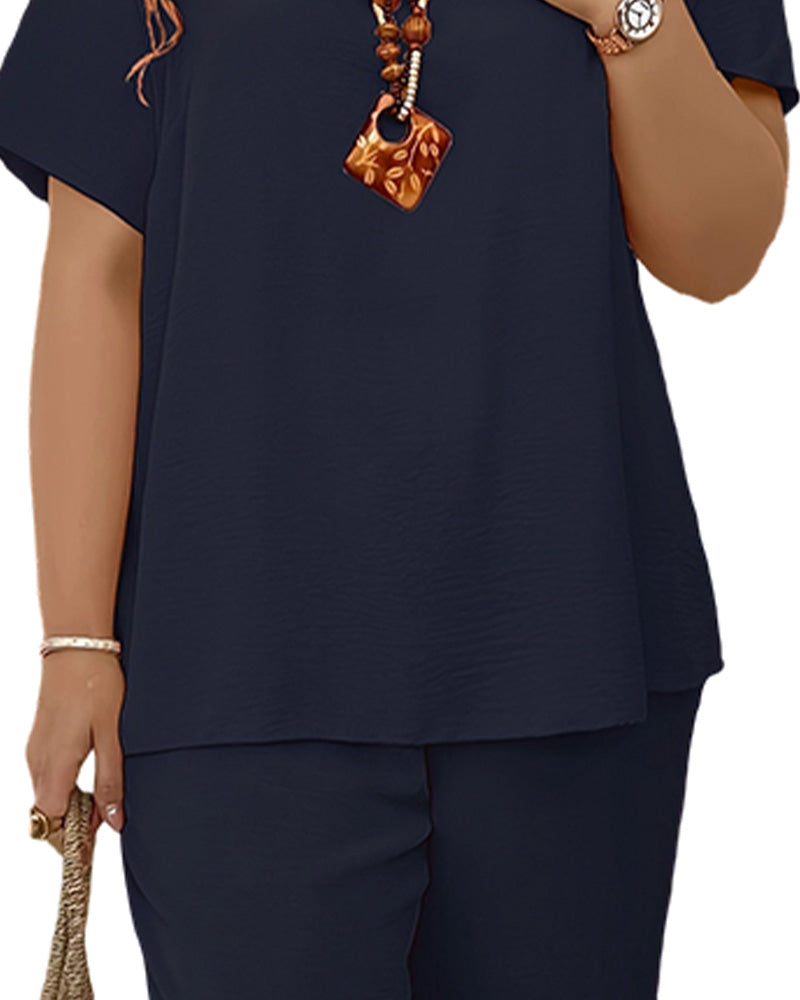 Ensemble Décontracté Ample Uni