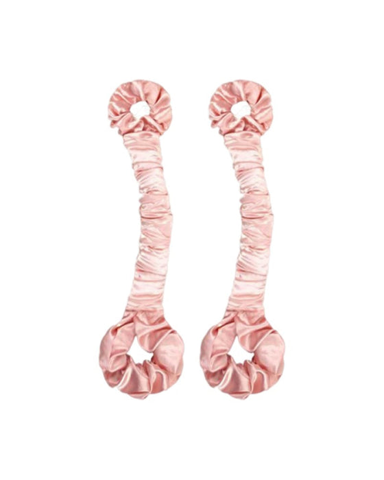 Bigoudi Sans Chaleur En Satin Multifonction Et Élastique À Cheveux Non