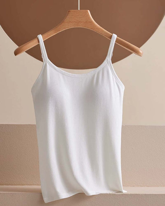 Camisole Côtes Soutien-Gorge Intégré