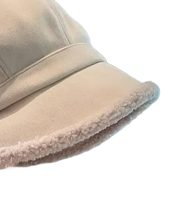 Chapeau Femme Uni Peluche Pêcheur Chaud