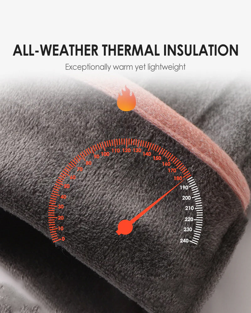 Gants Chauds Et Coupe-Vent Avec Fonction Écran Tactile Et Prise Antidérapante