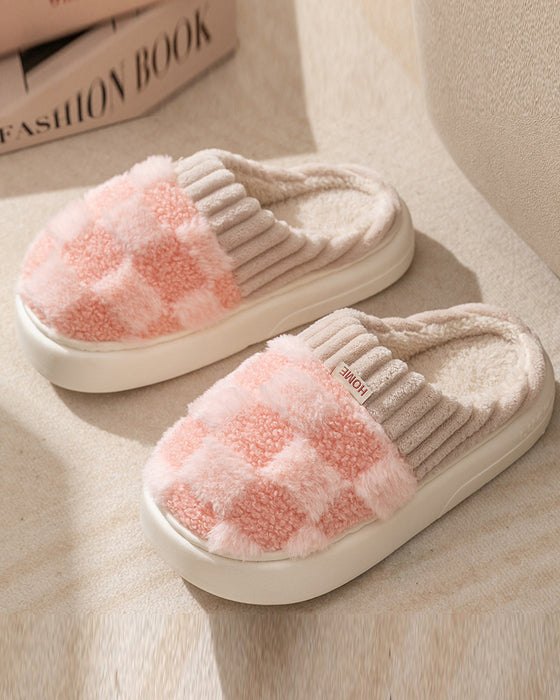 Chaussons chauds antidérapants pour l'intérieur de la maison
