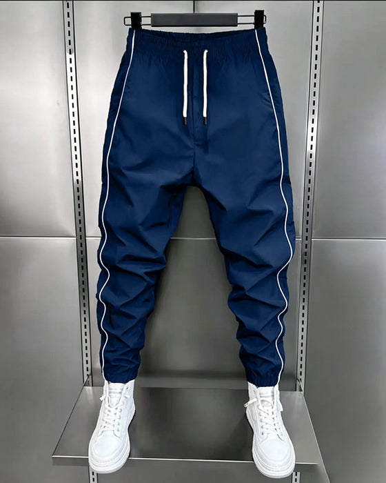 Pantalon Homme Décontracté Taille Mi-Haut