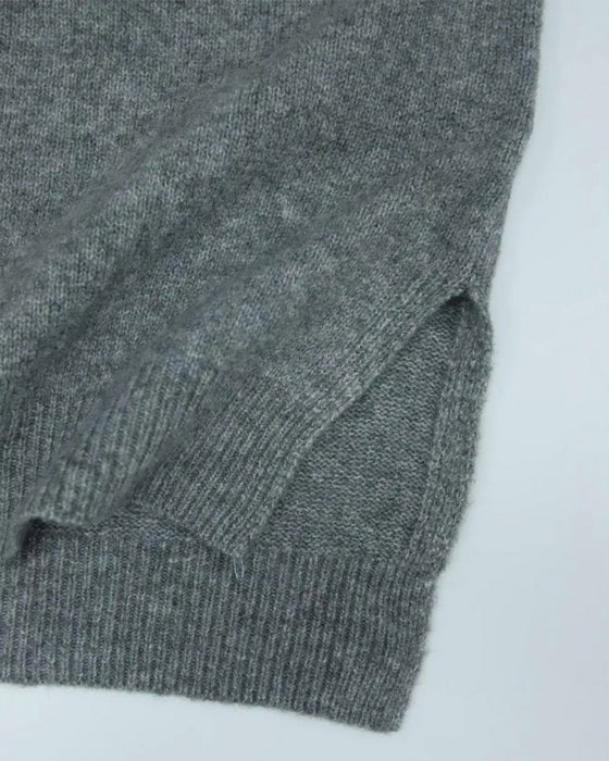 Pull Col Rond Côté Fente