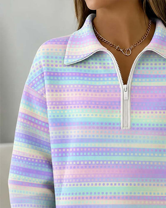 Sweat‑shirt Revers Manches Longues