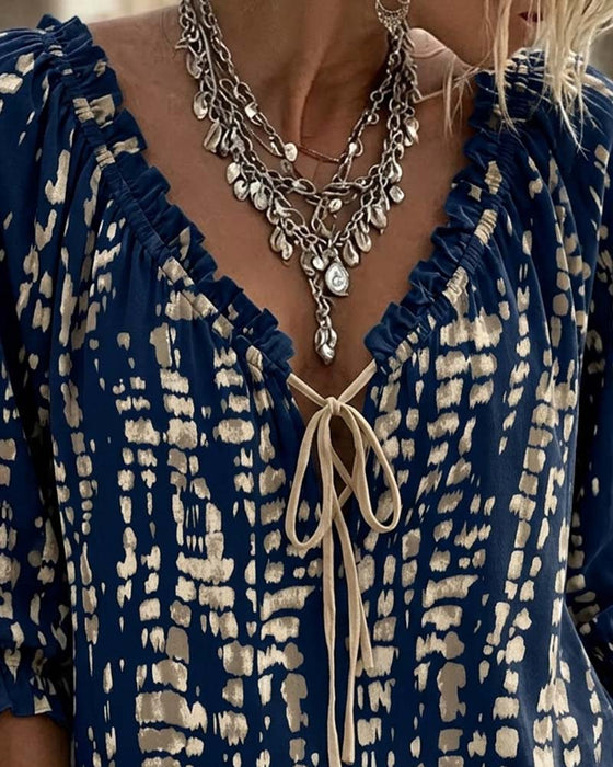 Blouse Bohème Volant Attache