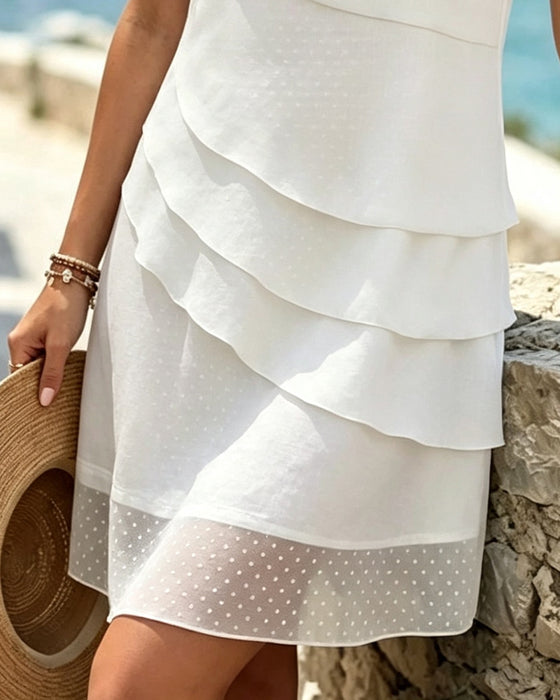Robe Points Polka Tulle