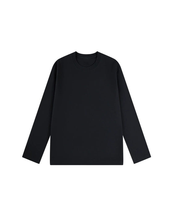 T-Shirt Homme Col Rond Manches Longues Fente