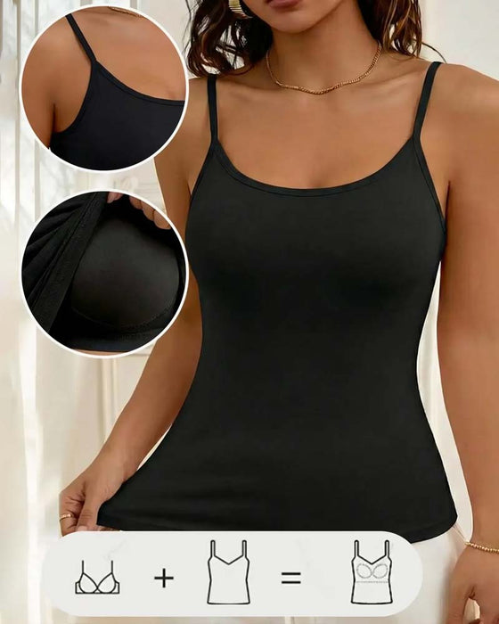 Cami Top Soutien-Gorge Intégré Bretelles