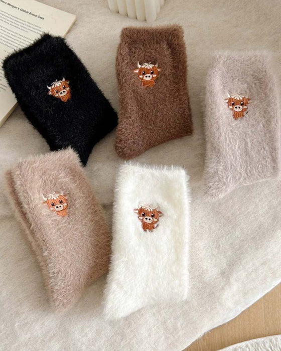 Chaussettes Mignonnes Vache Chaussons