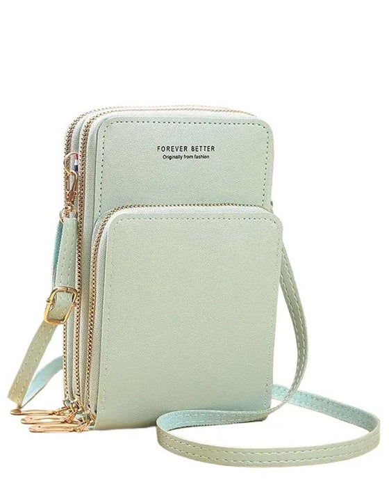 Sac À Téléphone Crossbody Mode Unicolore