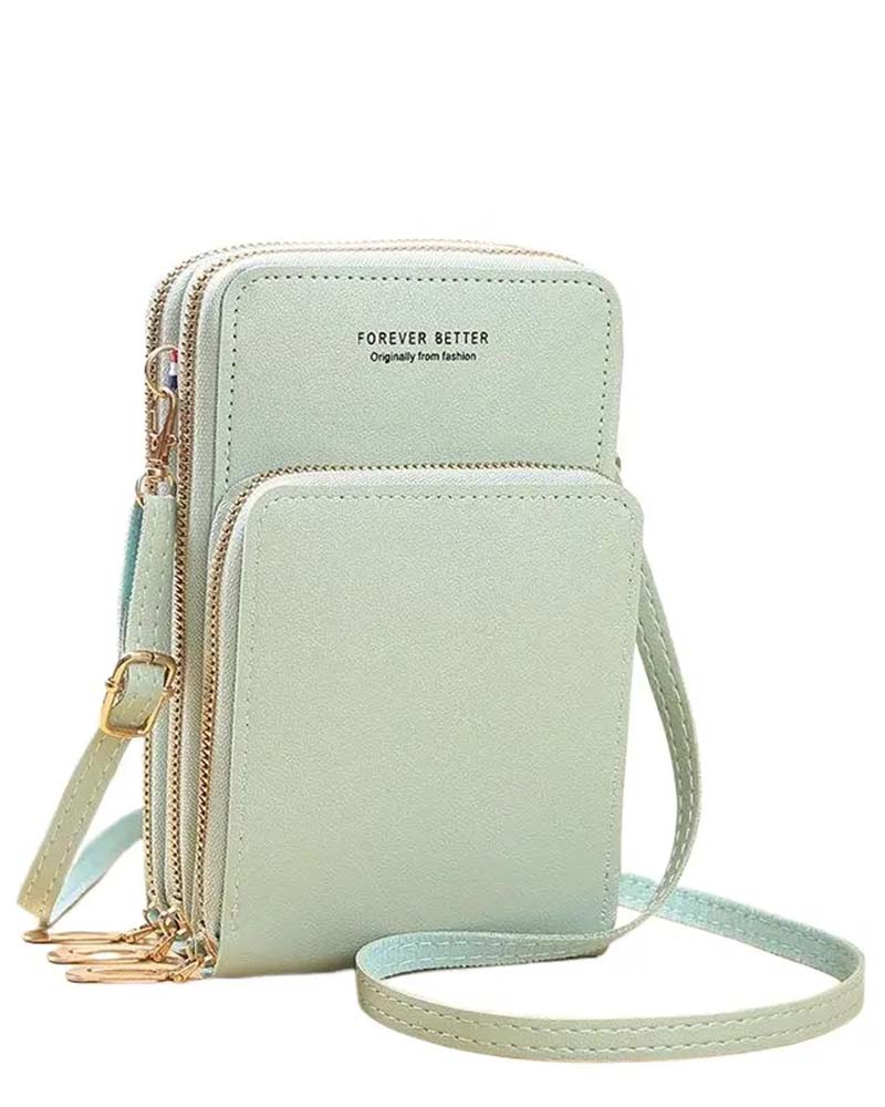 Sac À Téléphone Crossbody Mode Unicolore