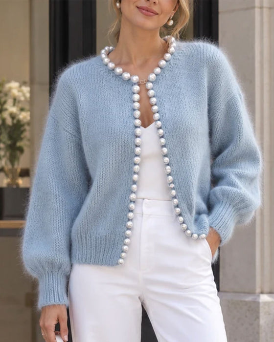 Cardigan Doux Perle Pull