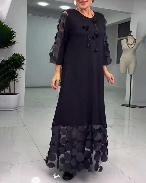 Robe Brodée 3D À La Mode