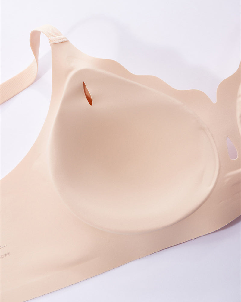 Soutien-Gorge Femme Avec Découpe En Goutte D’Eau Et Fleurs Festonnées