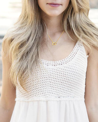 Collier Chaîne Os Double Cœur