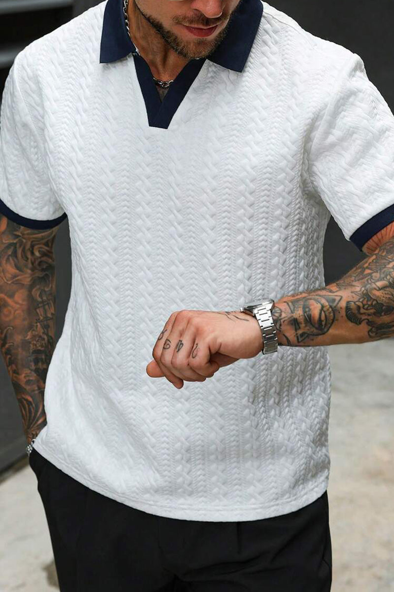 Chemise Homme Jacquard Tissé