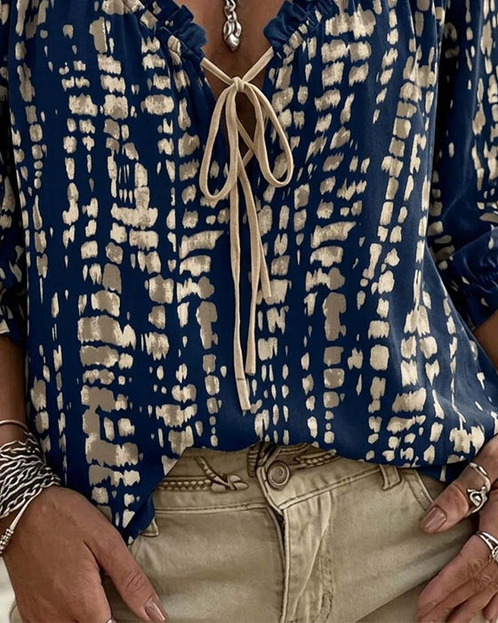 Blouse Bohème Volant Attache