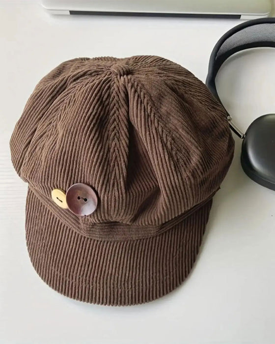Unisexe Vintage Béret Octogonal