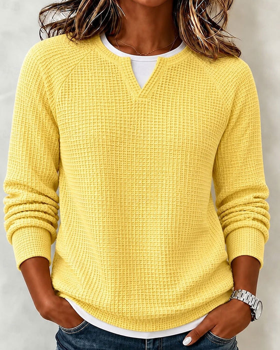 Sweat Uni Raglan Manches Longues