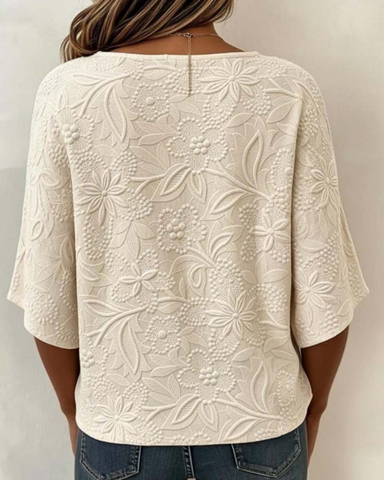 Blouse Femme Décontractée Fleurie