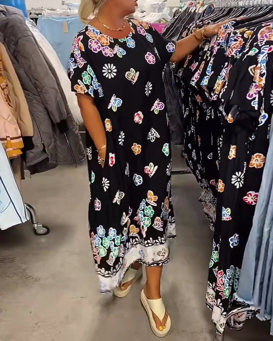 Robe Imprimée Ample Oversize