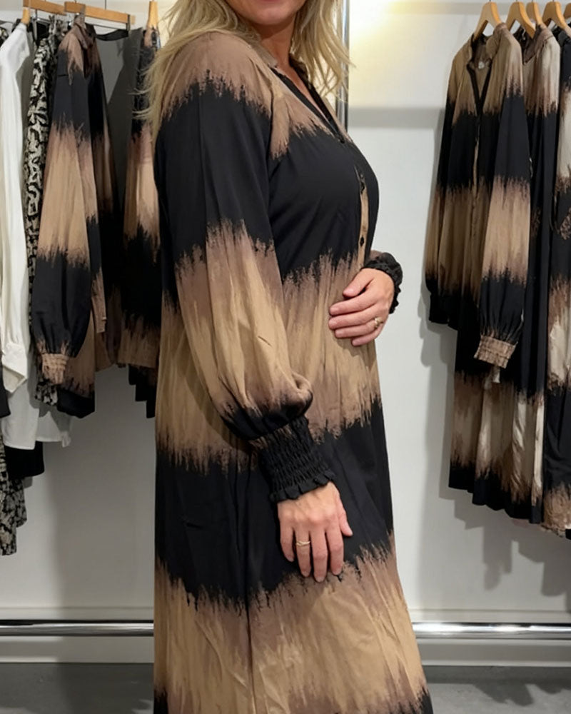 Robe Manches Longues Dégradé