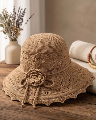 Chapeau Femme Fleur Au Crochet Pêcheur