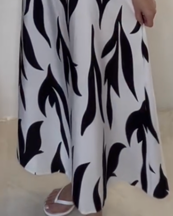 Robe Décontractée Sans Manches Imprimée
