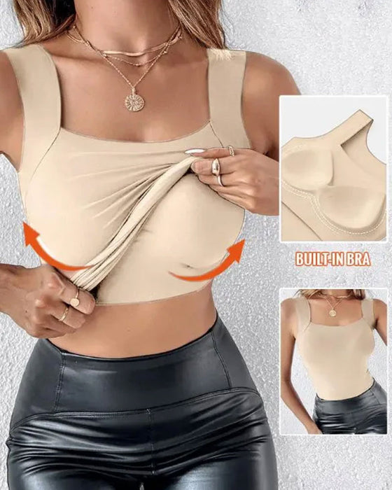 Débardeur Acide Aminé Finition Soutien-Gorge Intégré