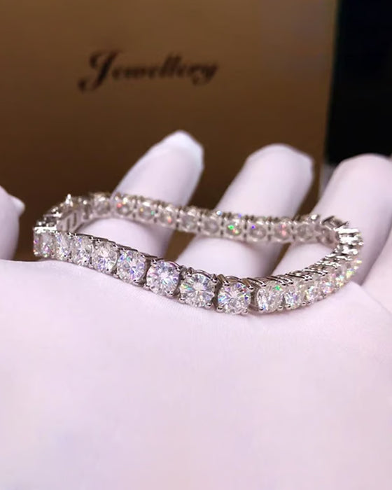 Bracelet Étincelant Moissanite